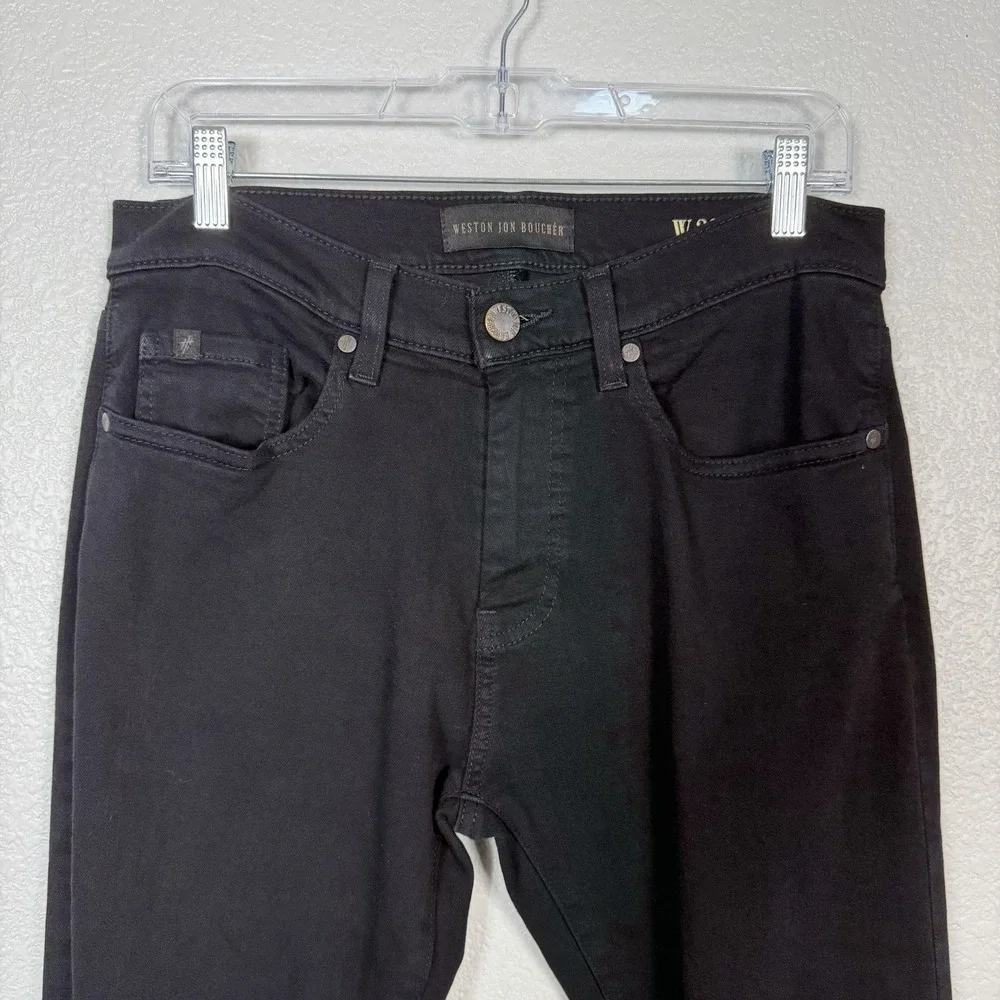 Weston Jon Boucher Tapered Fit Jeans Mens Size 32 Black Designer Classic